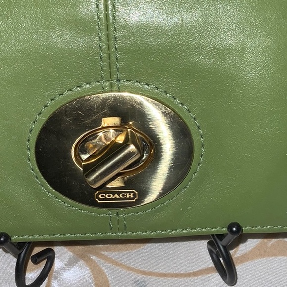 Green Leather Clutch - Picture 4 of 14